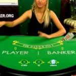 Live baccarat with dealer Sigita