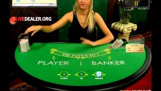 Live baccarat with dealer Sigita