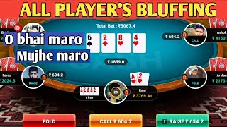 All player’s bluffing in big cash poker | Rk expert