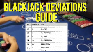 Blackjack Playing Deviations Guide (Advanced Card Counting)