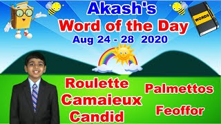 Word of the Day | August 24 – 28 2020  | Improve Your English Vocabulary