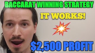 Christopher Mitchell FAN Baccarat Winning Strategy – $2,500 Cash Profit!