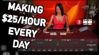 CheetosBaccarat Winning Strategy – $25/Hour Cash Profit Live Casino!!