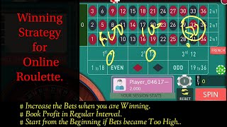 Roulette winning strategy progressive bet system.