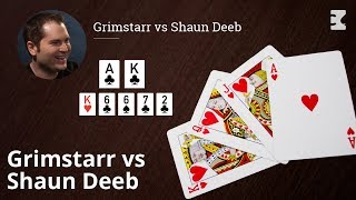 Poker Strategy: 3bet pot Grimstarr vs Shaun Deeb Hand