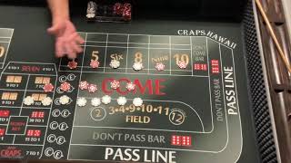 Craps Hawaii — The Low Rollers $32 Across  (Part 1)