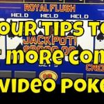 Four Tips For Getting More Comps at Video Poker