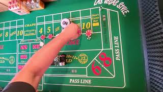 Craps strategy.  Can you hit 3 box # before a 7? If so you should never lose.