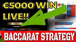 €5000 BIG WIN | BEST BACCARAT STRATEGY TO WIN | BACCARAT CODES