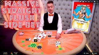 LIVE BLACKJACK – HIT A BIG SIDE BET!