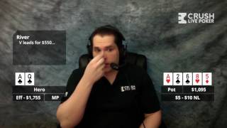 Poker Strategy: Should We Call This Big River Donk Bet