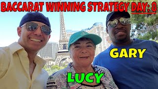 Christopher Mitchell Baccarat Winning Strategy Day 8- Las Vegas Casino’s With Gary & Lucy.