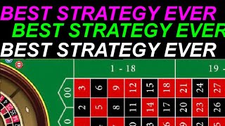 BEST ROULETTE STRATEGY EVER !!! WIN BIG 100%