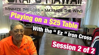 Craps Hawaii — Playing the “EZ” Iron Cross On a $25 Table (Session 2of 2)