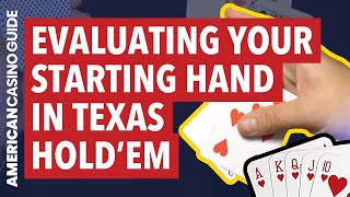 Evaluating Your Starting Hand in Texas Hold ‘Em