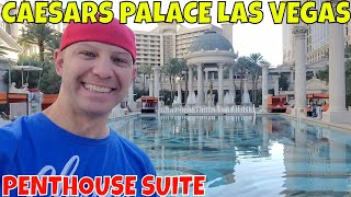 Caesars Palace Las Vegas Tour- Christopher Mitchell Shows You His Penthouse Suite.