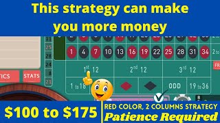 Roulette Strategy to Win – Red Color and 2 Columns Strategy | Roulette Strategy Always Win