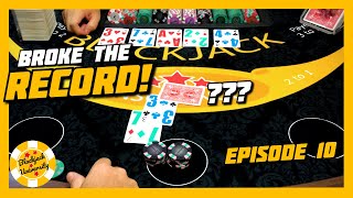 BROKE THE RECORD! HUGE WIN! WAIT FOR IT! ONE SHOE BLACKJACK CHALLENGE | EPISODE 10