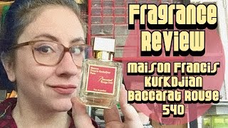 Fragrance Review :: Baccarat Rouge 540 from Maison Francis Kurkdjian