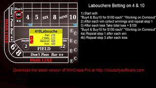 “Labouchere Betting on 4 & 10” How to play craps nation strategies & tutorials 2020