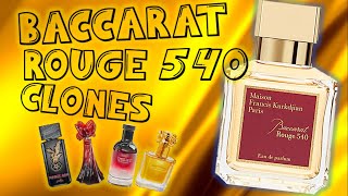 Top 10 MFK Baccarat Rouge 540 Clones : Baccarat Rouge 540 in Less : Baccarat Rouge 540 Alternatives