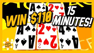 WIN $110 IN JUST 15 MINUTES WITH THIS BLACKJACK BETTING SYSTEM!