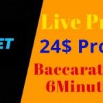 Just 24$ Profit In 9minute..Fantastic Tricks To Work In Baccarat || Income Ground