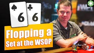 Flopping a SET in the WSOP Main Event