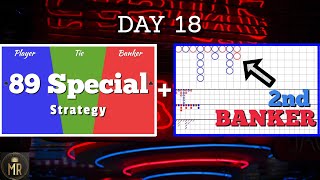 Day 18 | 2nd BANKER + 89 Special Baccarat Strategies Played Together!