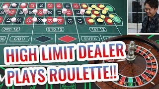 High Limit Dealer Plays Roulette!! – Live Roulette Session