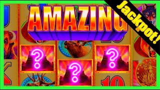LANDING ALL 3 WILDS IN THE BONUS LEADS TO A MASSIVE JACKPOT HAND PAY On Buffalo Diamond