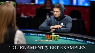 3-Bet Pre-Flop Examples In Poker Tournaments