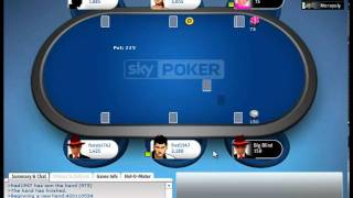 Sky Poker, Poker Strategy,£10 DYM Round 2