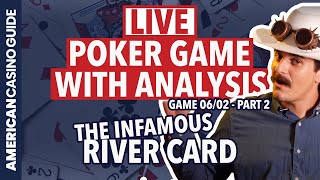 LATE NIGHT POKER Commentary – SAVAGE River Card Ruins Everything! (06/02) PT2