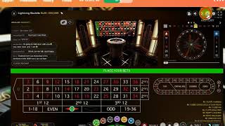 Best Strategy to win roulette RBRRBB ( lightning roulette )