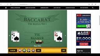 Baccarat Chi Winning Strategy.. Real Play , Then practice play 1/25/19