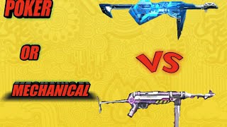 POKER VS MECHANICAL MP40.1VS1 CUSTOM  GARENA FREE FIRE🇧🇩🇧🇩🇦🇷🇮🇳🤔