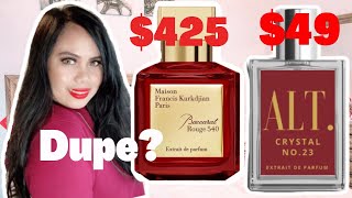 DUPE FOR BACCARAT ROUGE 540 || ALT FRAGRANCES CRYSTAL NO 23