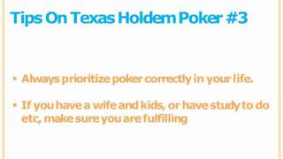 Tips On Texas Holdem Poker – 5 Mysterious Tips To Develop Yourself