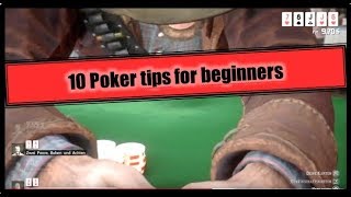 Red Dead Redemption 2 – 10 poker tips for beginners