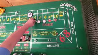 Craps strategy, using a $100 dont to cover place bets.