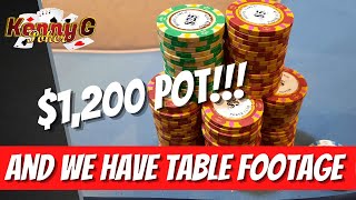 Poker Vlog – $1,200 POT WITH A SET!!! EVERY POT IS HUGE!?!?! (Deep Stacked $1/$2) Stupid BIG ACTION!