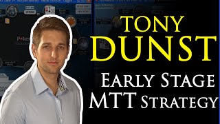 Poker Strategy Tips From Tony Dunst For The Early Stages Of A MTT