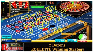 2 dozen winning strategy Roulette Strategy. American and European Roulette. Bank roll management