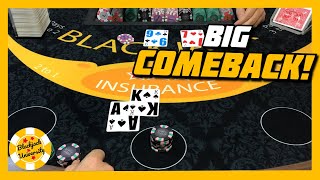 BIG COMEBACK! Awesome Finish To The Shoe | $1500 Buy In Blackjack Session
