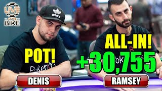 POT! ALL-IN! +$30,755 for Ramsey in WILD PLO Cash Game! ♠ Live at the Bike! Poker Stream