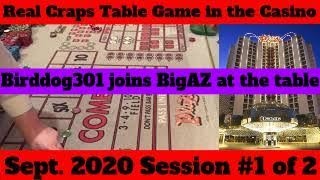 Real Craps Table Game at the PLAZA Casino in Vegas: BigAZ & Birddog301 : Session #1 of 2