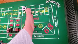 Craps strategy $75 dont and a good roll to start, then mistakes, the Justice Rolls!
