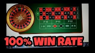 100% WIN RATE ROULETTE SYSTEM NEVER LOSES. WIN AT ROULETTE NOW!