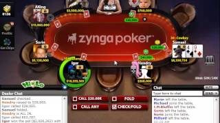 Zynga Poker Nosebleeds Strategy ($8 million)